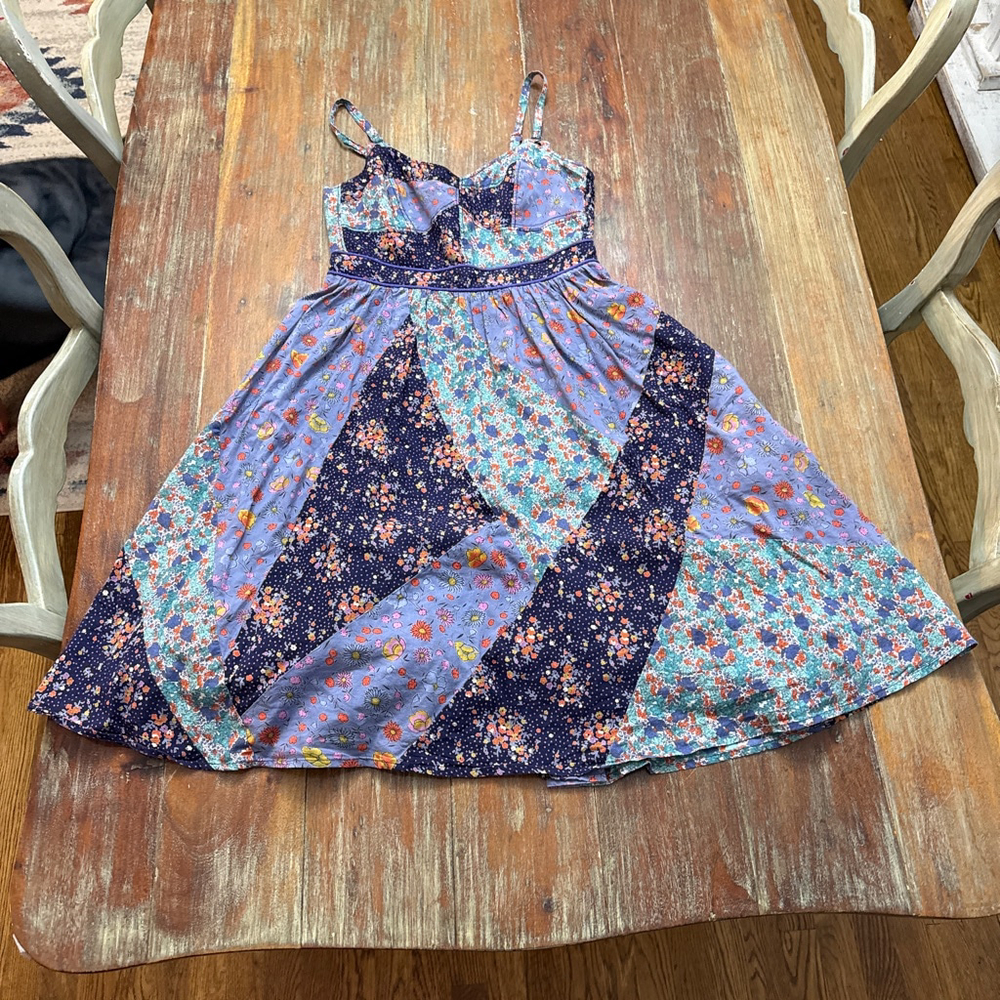 Maeve Anthropologie Patchwork Floral Sundress XS